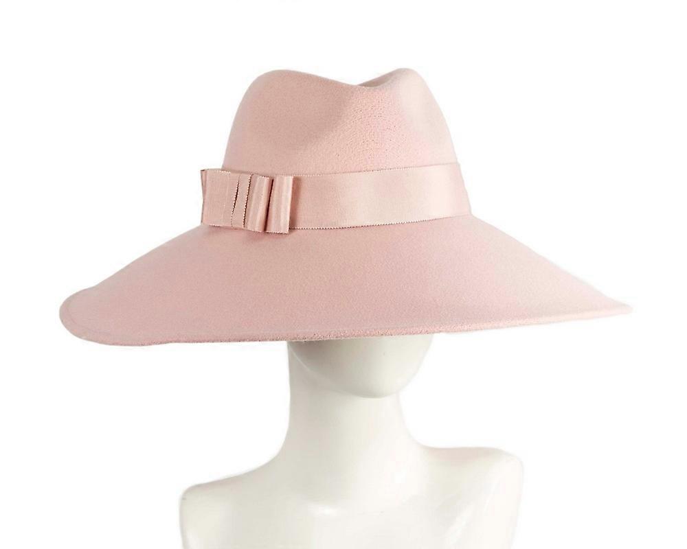 Pink wide brim winter hat by Max Alexander J461PI