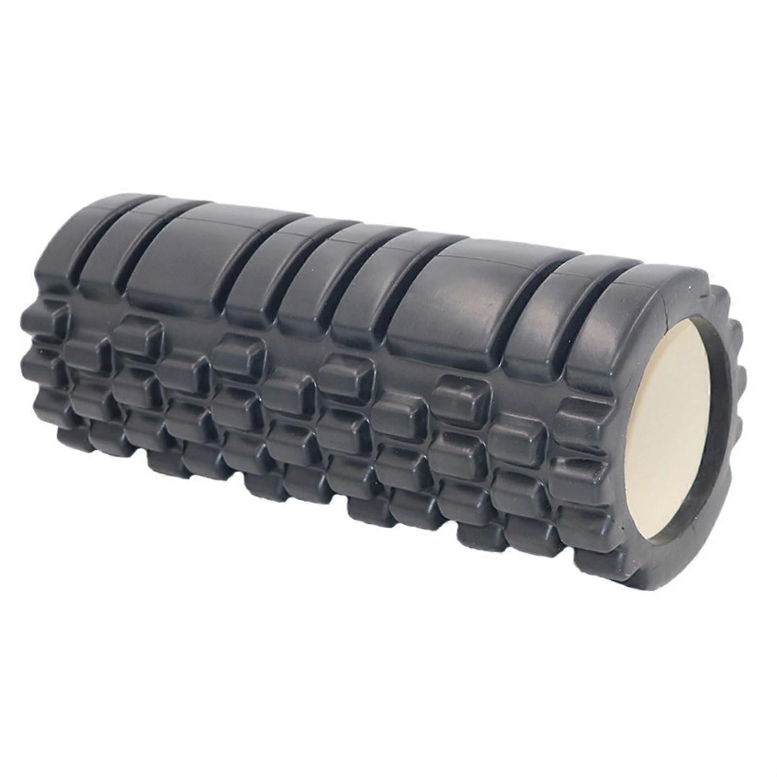 Foam Roller for Muscle Massage and Yoga, Grid Trigger Point Therapy, Lightweight Black