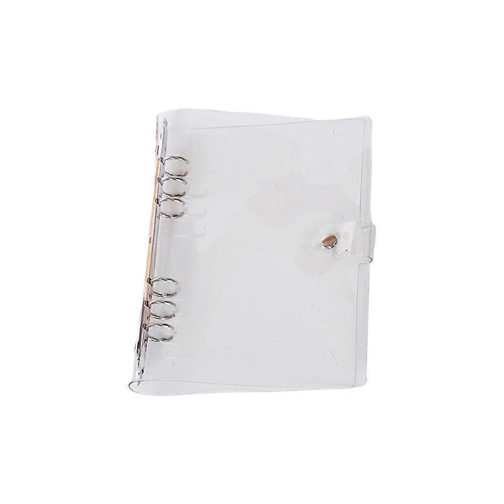PVC Notebook Cover A5 Six Holes Notebook Case Protector 2Pcs Transparent