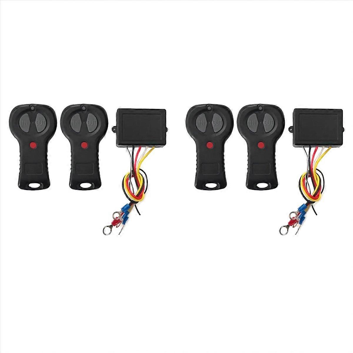 Universal 12V Wireless Electric Digital Winch Remote Control Kit