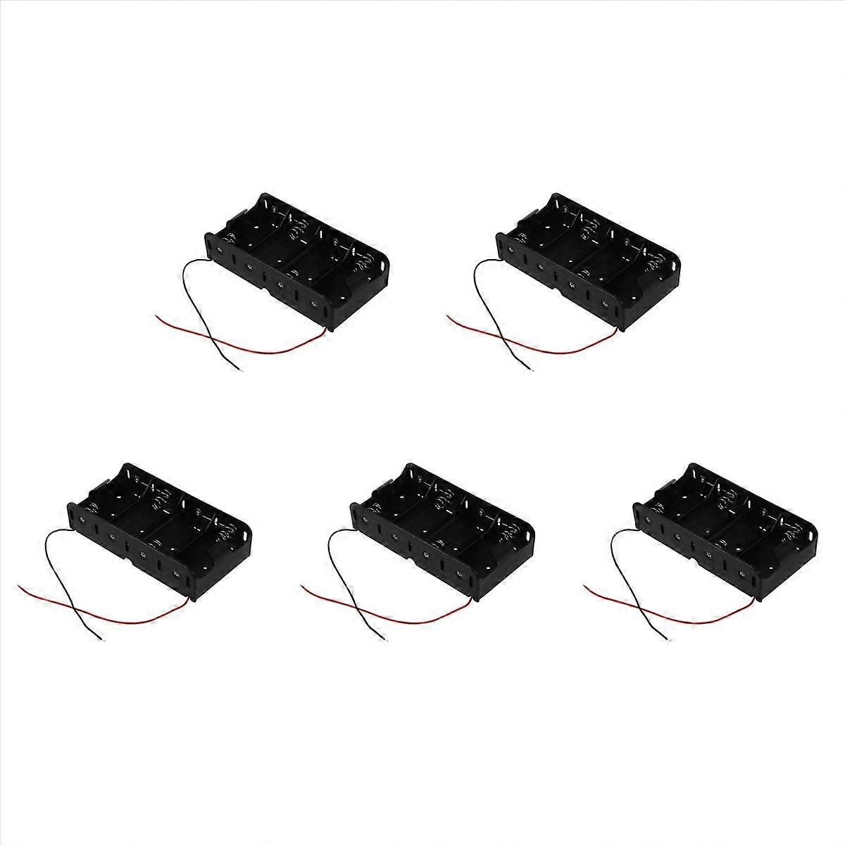 Spring Clip Black 4 x 1.5V D Size Battery Batteries Holder Case