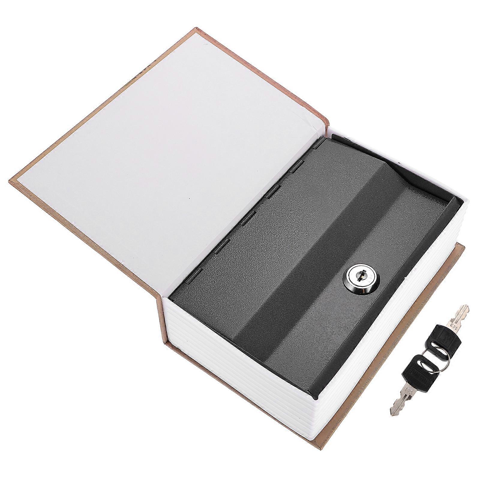 Simulation Book Lock Box for Secure Storage Use 2Pcs Retro Style Secret Book Safe