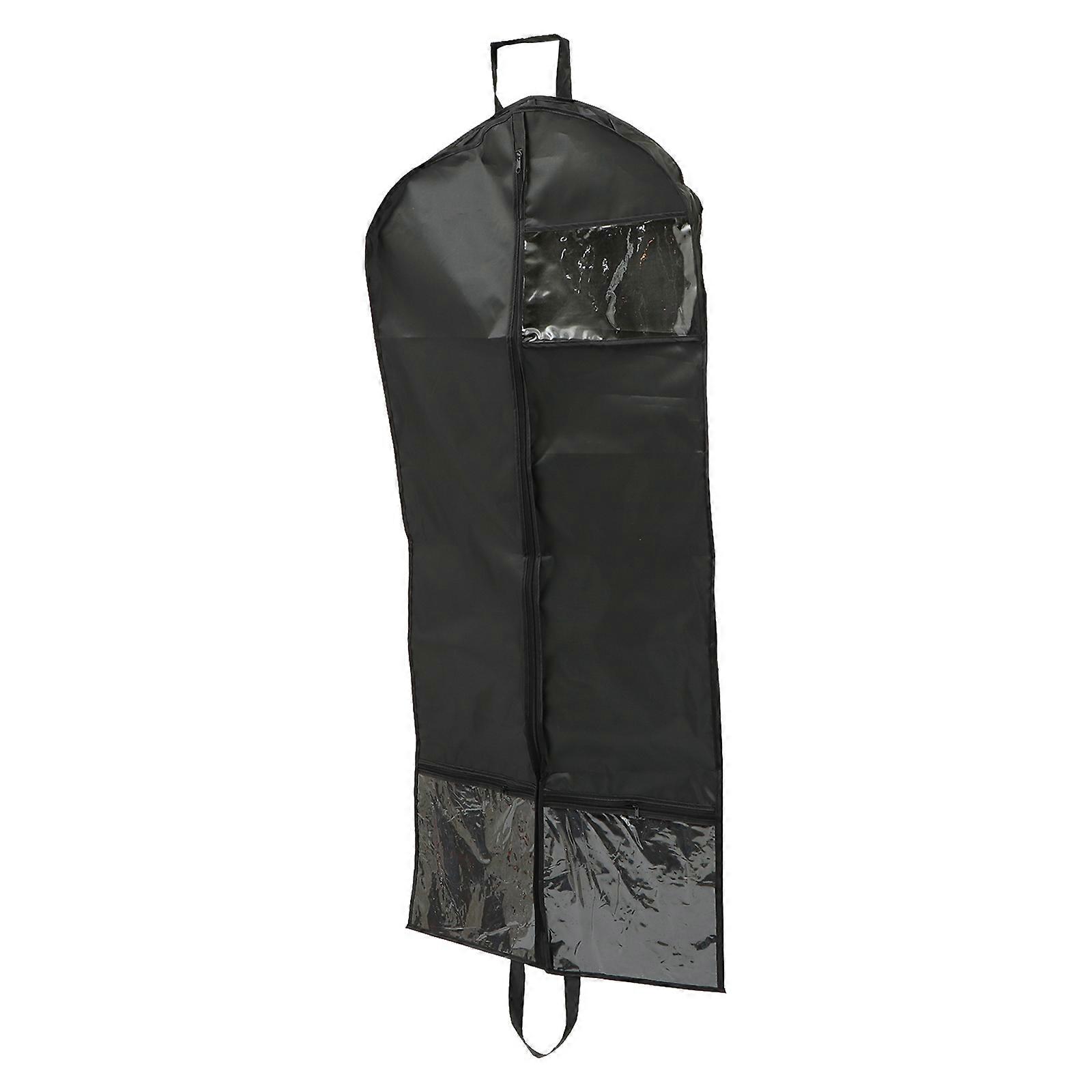 Clothes Bag Folding Clothes Bag for Storage 2Pcs Black