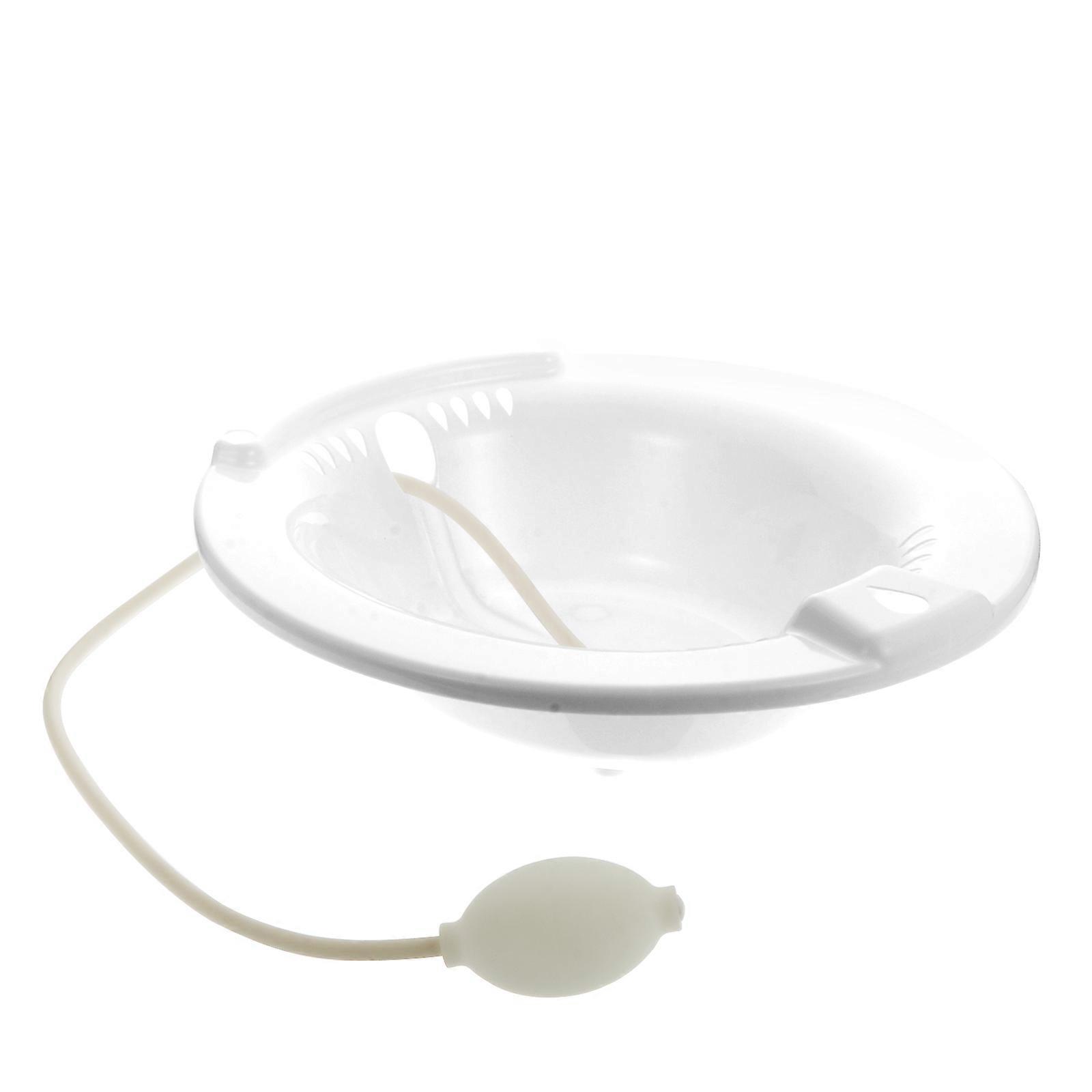Sitz Bath Squat-Free Basin for Nursing Use Practical Home Care White