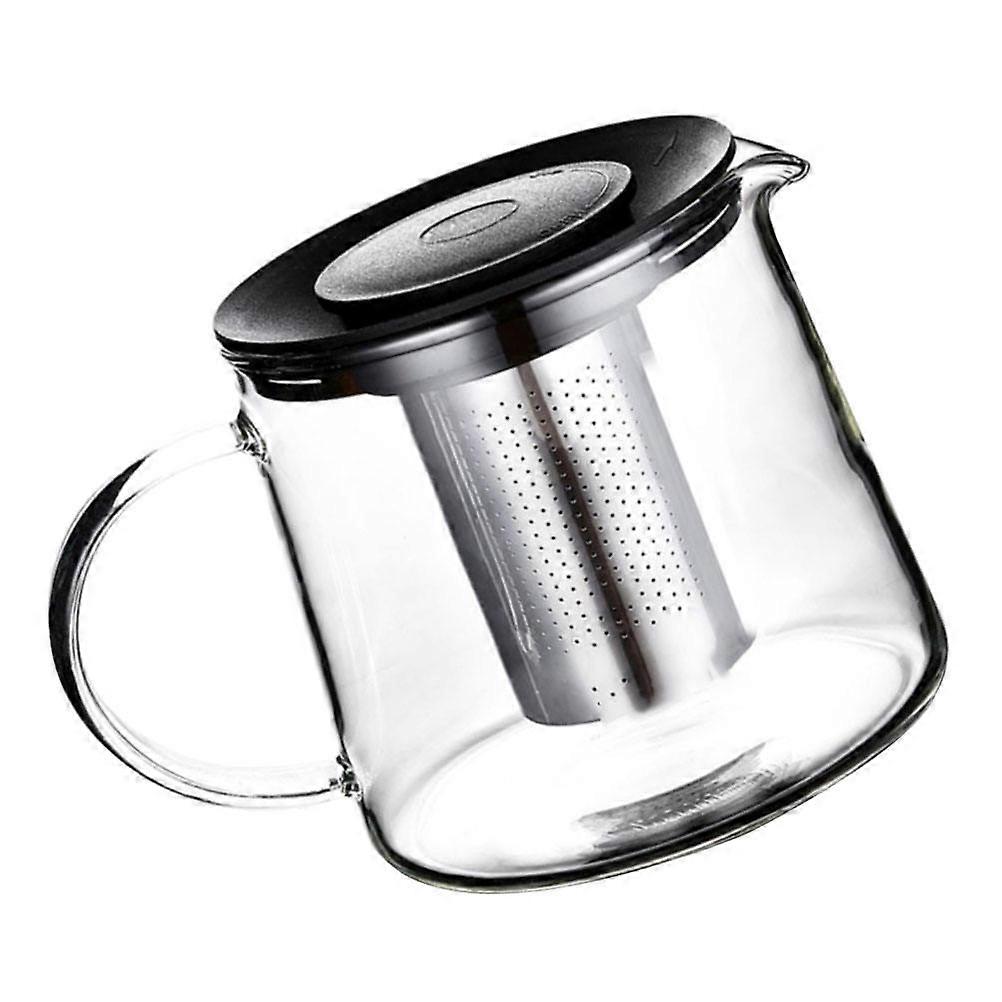 Clear Teapot With Strainer Practical Design Tea Use 1Set