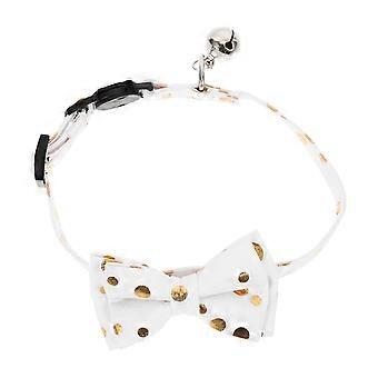 White Bowknot Cat Collar for Skin-Friendly Pet Comfort 3Pcs Decorative Collars