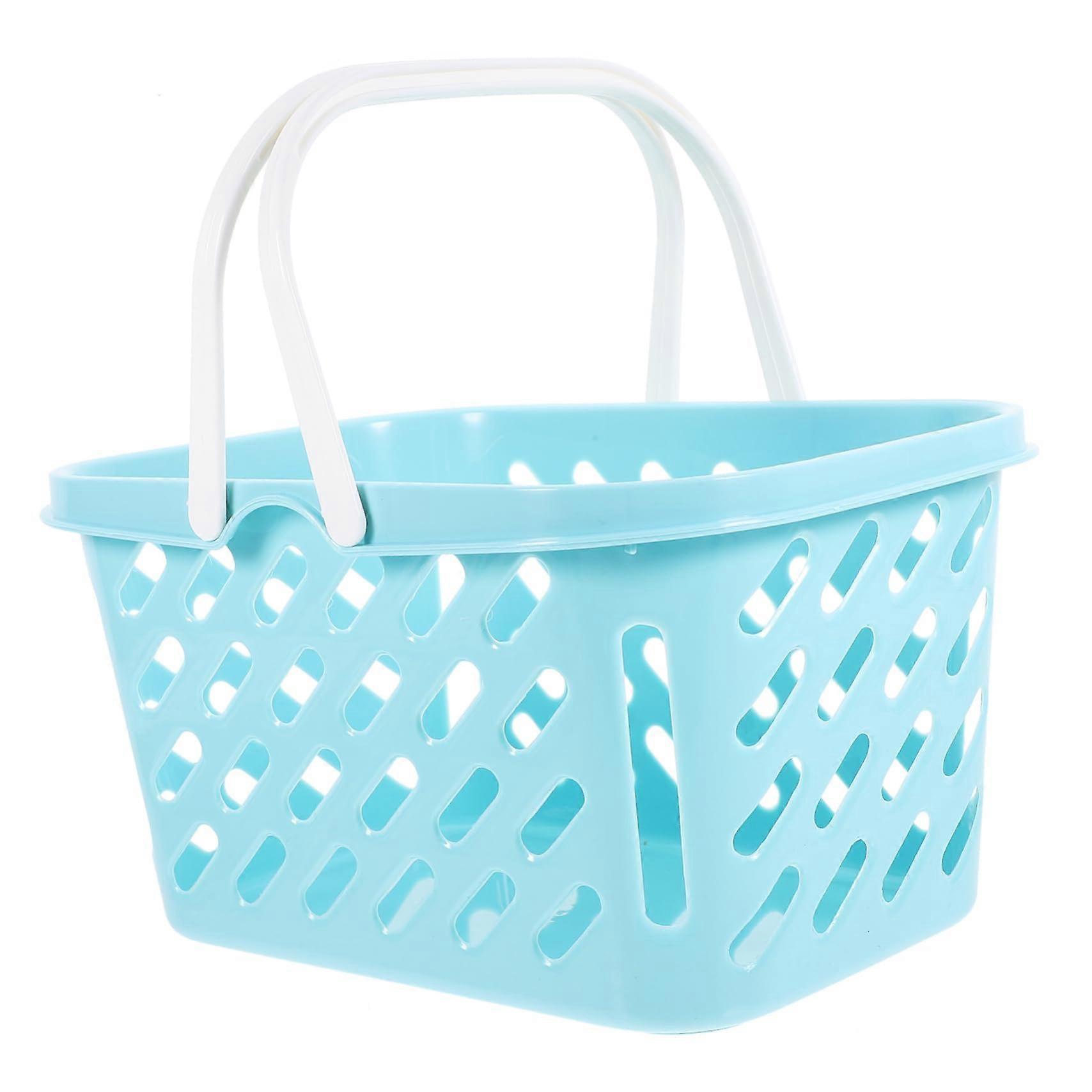 Storage Basket with Handles, Stackable SpaceSaving Organizer for Bathroom, Playroom, College