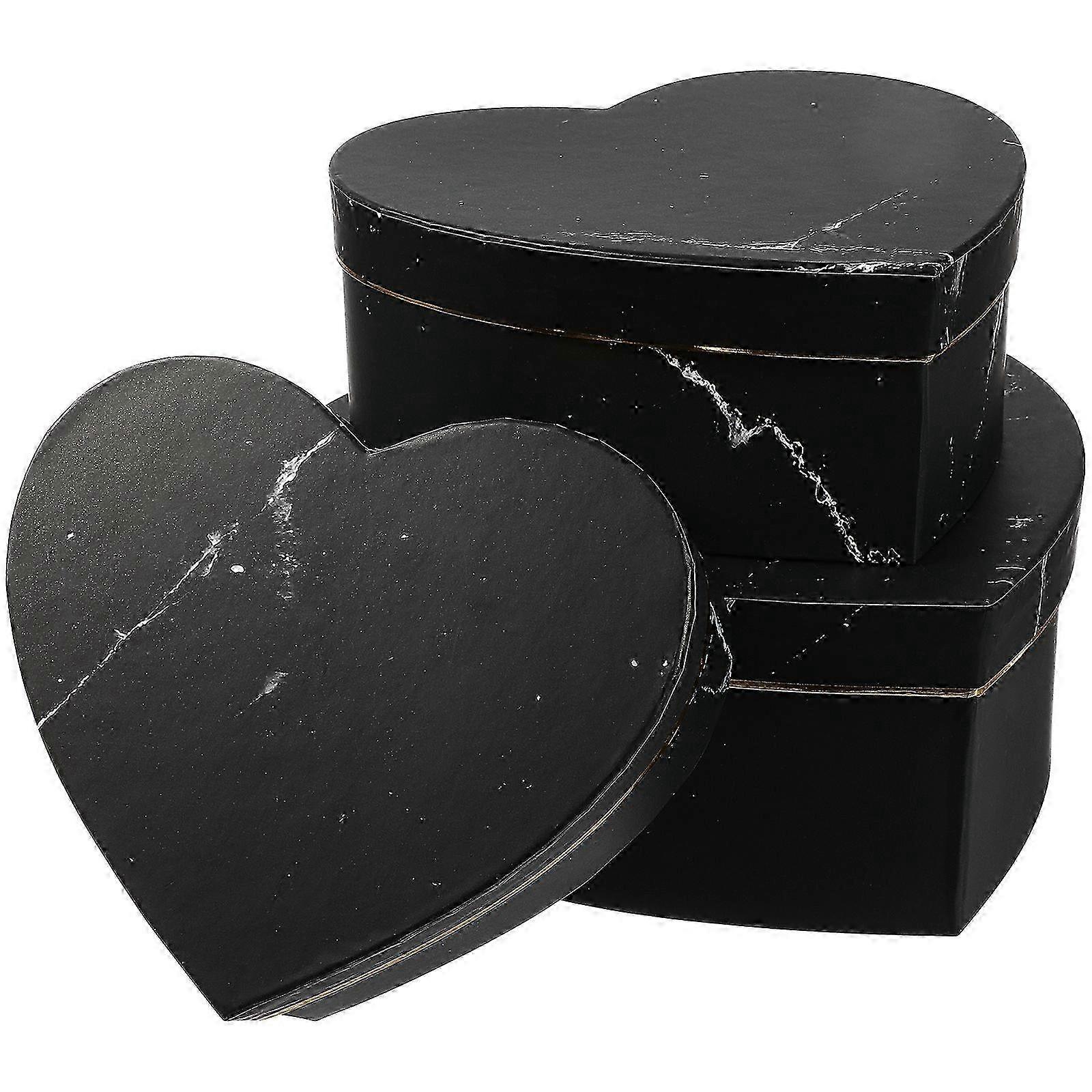 3pcs Heart shaped Candy Storage Boxes Gift Packaging Containers for Sweets