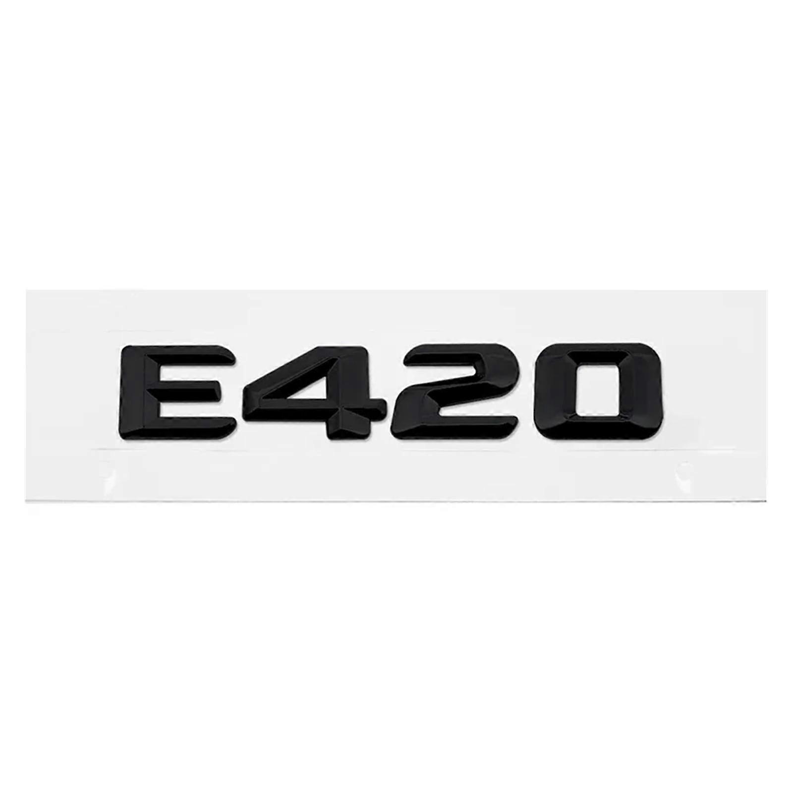 Car Rear Trunk Number Letter Sticker Tail Box Emblem Badge Compatible with E300 E320 E350 E400 E420 E430 E500 E550