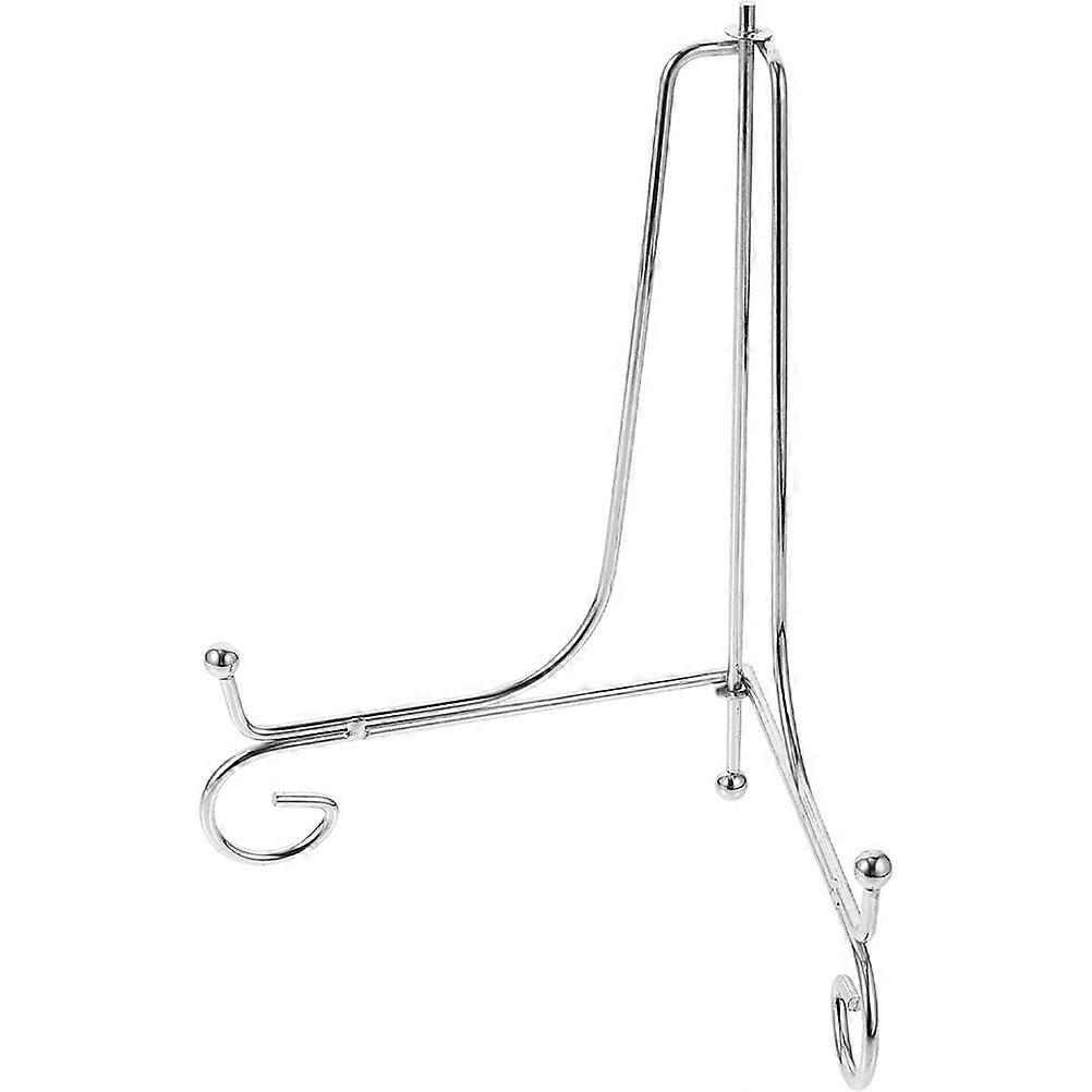 Wrought Iron Disc Holder Holders Displaying Brackets Clock Silver