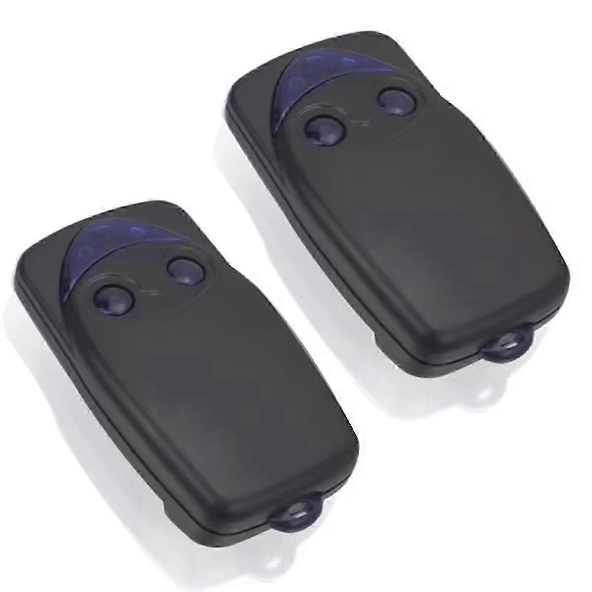 Garage Door Remote Control compatible with Flor-2, 12V DC Battery Powered, 2-Pack for Secure Rolling Code Systems