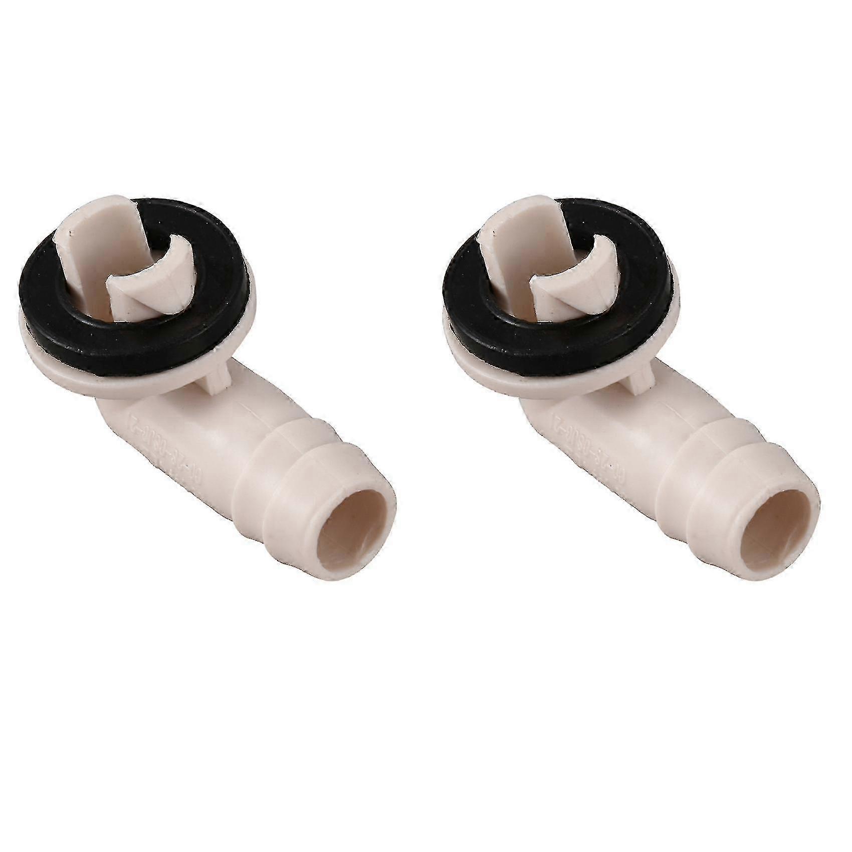 2x Air Conditioner Drain Hose Connector Elbow Fitting for Mini-Split & Window AC Units