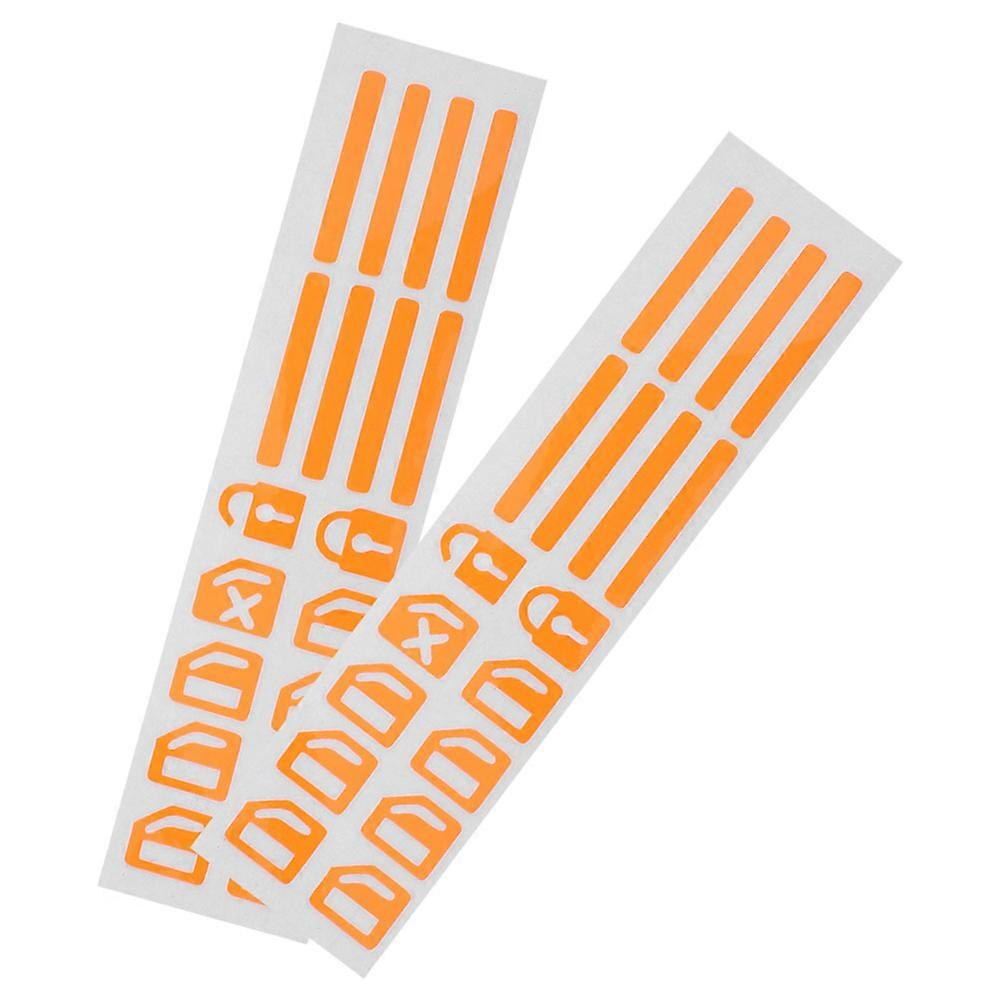 Luminous Switch Sticker for Car Window Control Glow Design 2Pcs Set