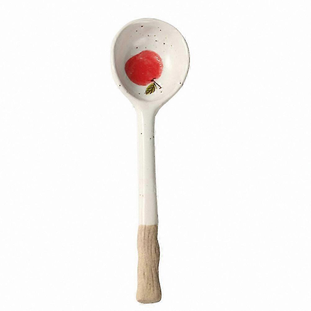 Hand-Painted Ceramic Coffee Spoon for Kitchen