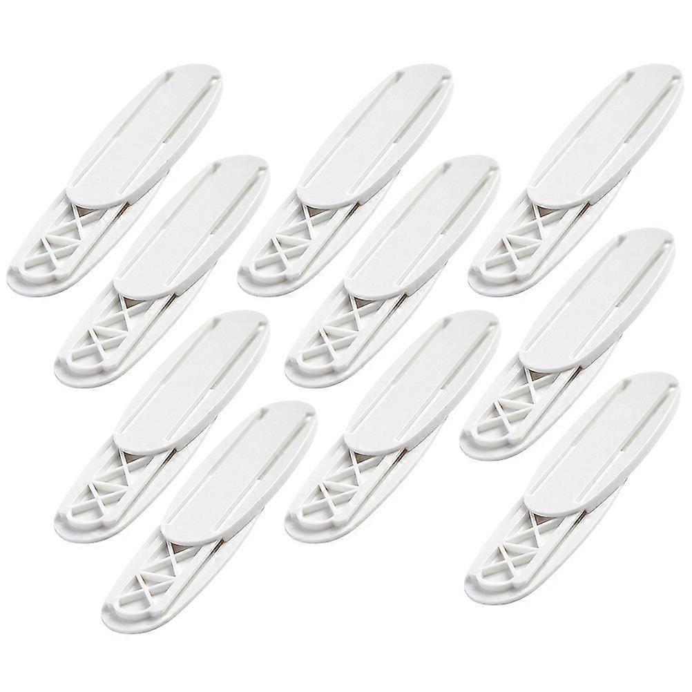 Plastic Socket Holder Wall Mounted Socket Stand for 10Pairs White