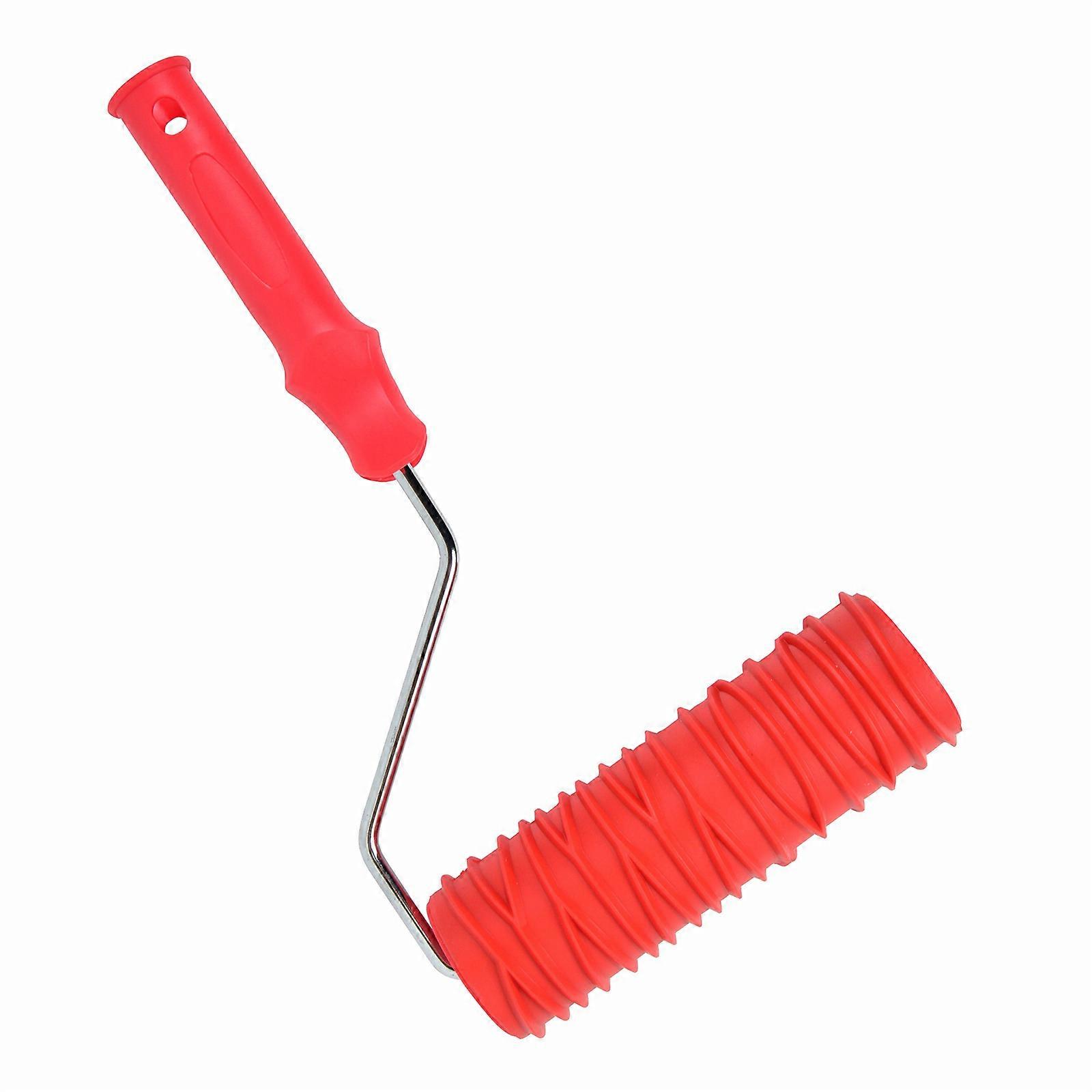 Durability Pattern Paint Roller Creative Embossed Paint Roller for Custom Wall Painting and Interior Applications Multicolor