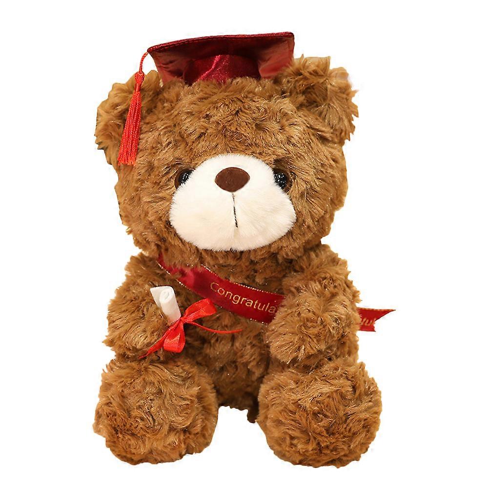 Plush Bear Graduation Stuffed Bear with Sash for Decor Use