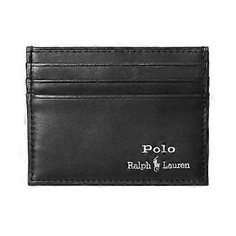 Ralph Lauren Polo Text Logo leren kaarthouder