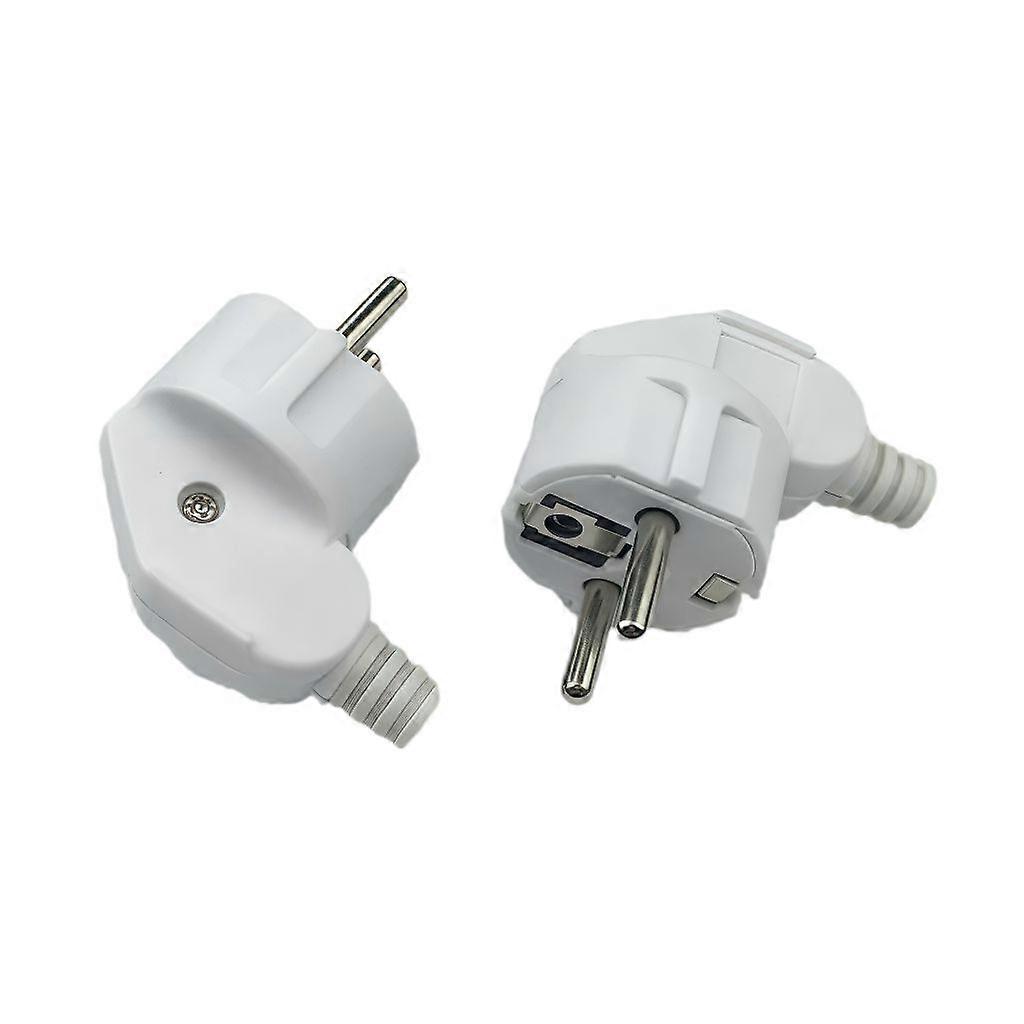 MicroConnect Angled schuko power plug White 16A 250V