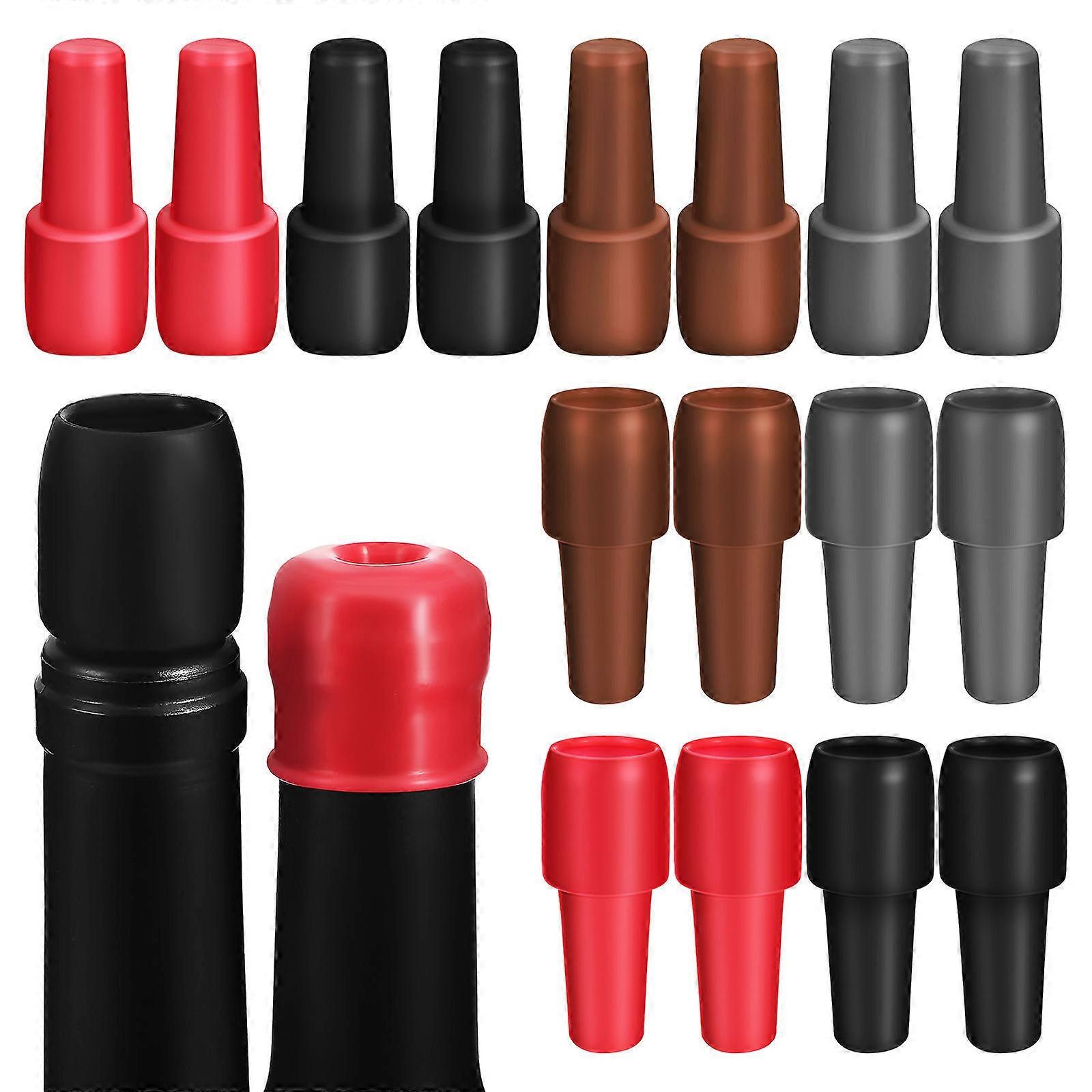 Red Silicone Cork Sealer for Kitchen Use 16Pcs