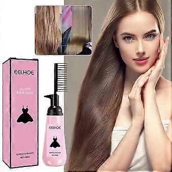 Hair Straightening Cream with Comb, 150 ml Straightening Cream Protein Correcting Cream, Straightening Cream for Curly Hair and Damaged Dry Hair like 