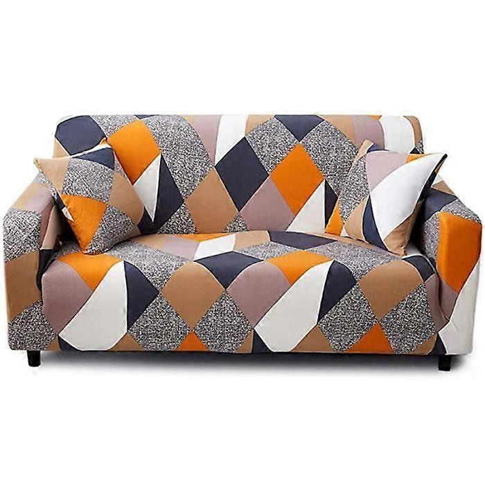 Trykt 3-seters sofatrekk for lengde 190-230 cm 14