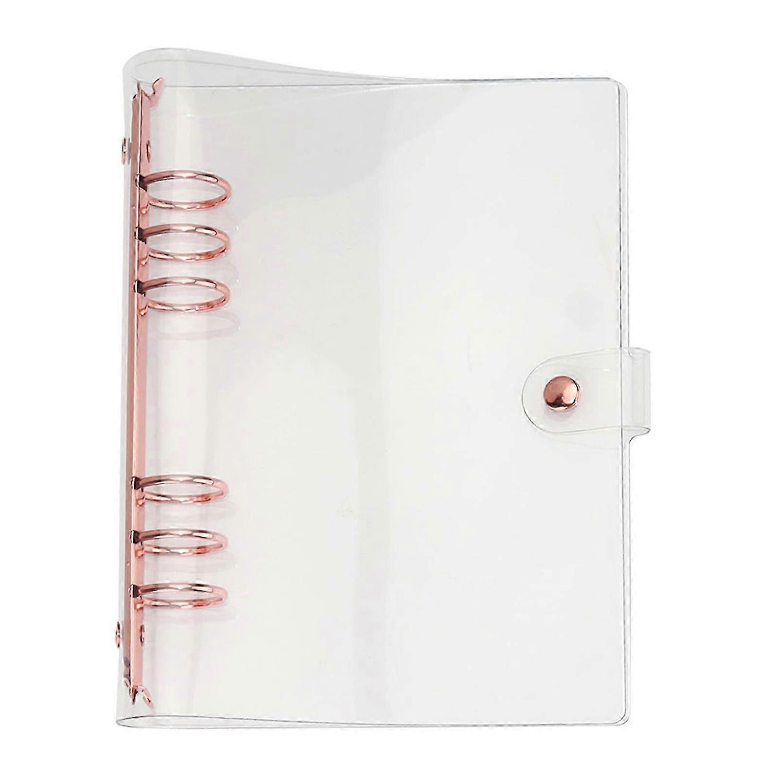 Transparent Binder Cover Portable for Notebook Protective Use 2Pcs