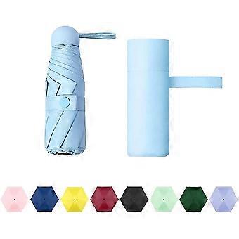 Liangnv Compact Travel Sun & Rain Umbrella Windproof Portable Mini Folding Umbrella for Girls Women