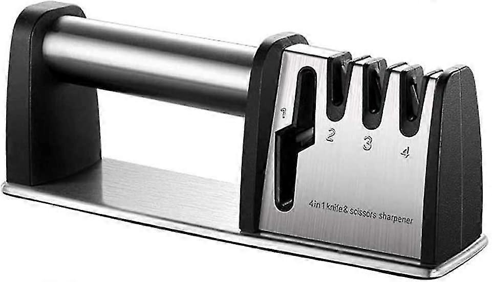 Professional Knife Sharpener, Knife Sharpener, 4-in-1 Kitchen Knife Sharpener