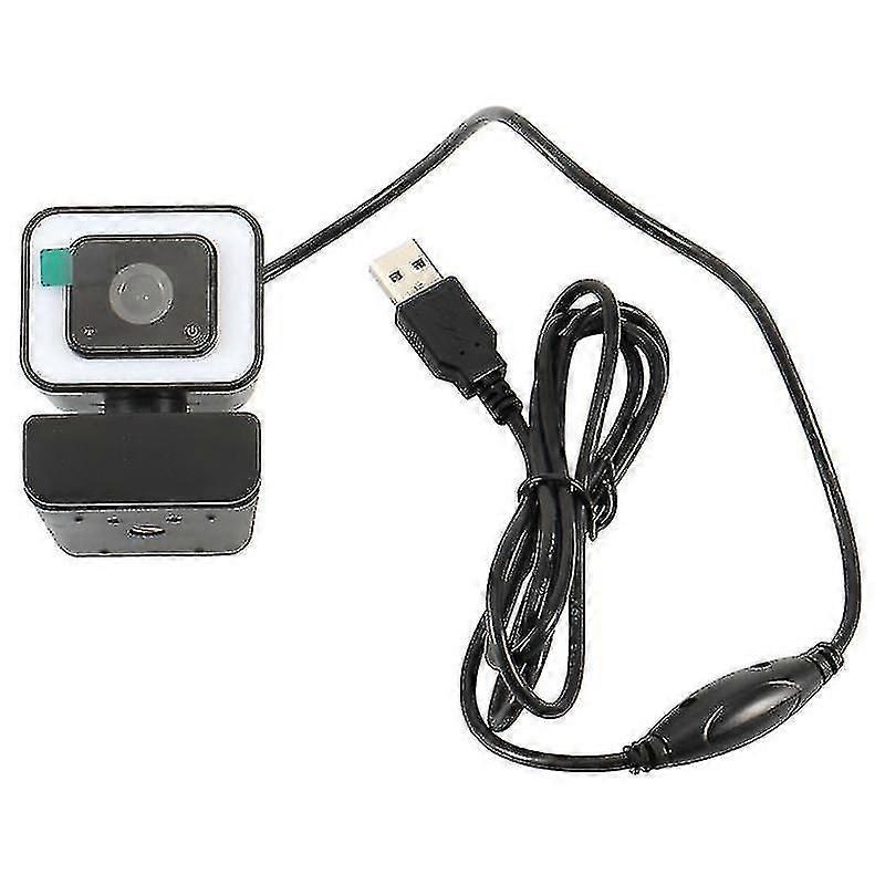Webcam With Microphone,2k Web Camera With Light, Fixed-focus, Auto Light Correction, For Video Conferencing, Teaching