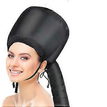 Kapuze Haartrockner Aufsatz, weiche Kappe einstellbar für Hand Halten Fön Kappe Trocknen Styling Curling Deep Conditioning (1pcs, schwarz)