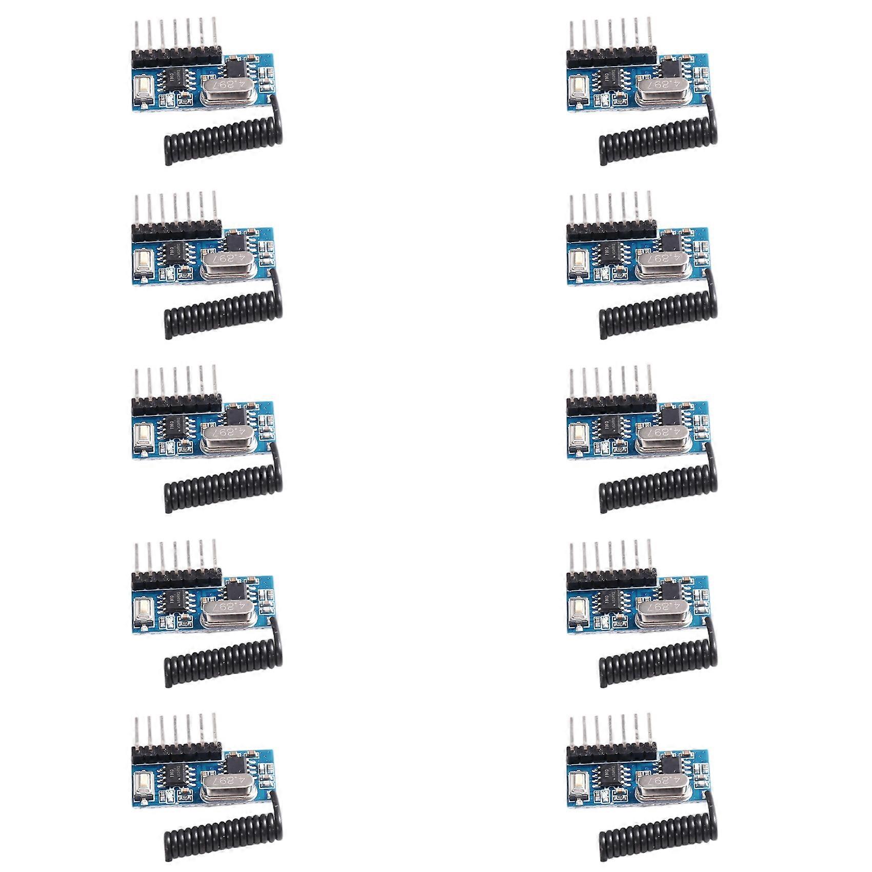 10pcs RF Receiver Module 315 MHz with 4CH Output and Learning Code Decoder for Remote Controls Encoding