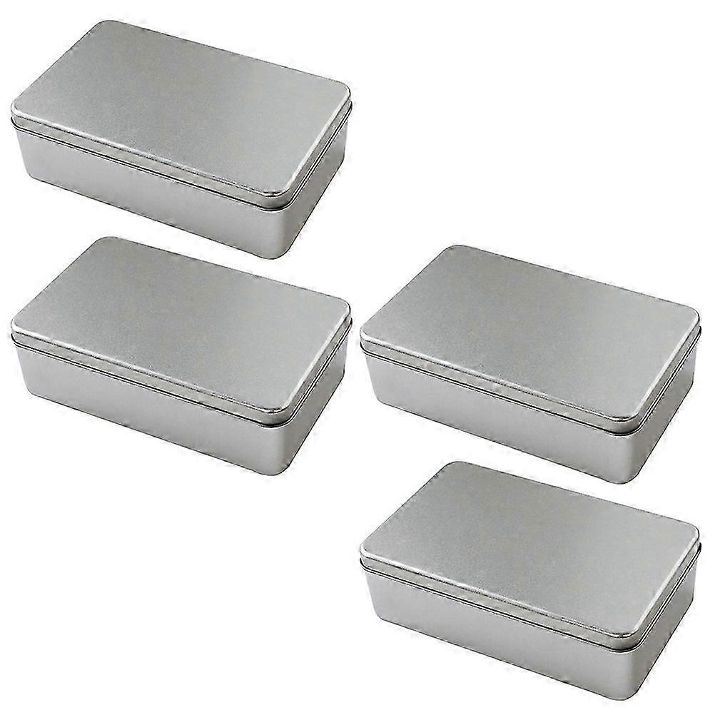 Biscuit Containers Candy Storage Boxes for Storage 4Pcs Tinplate Boxes