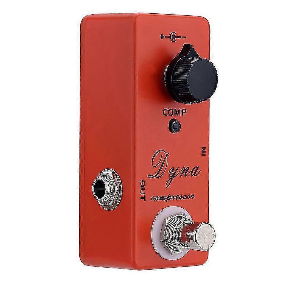 MOSKY Dyna Compressor Elgitarr Effektpedal Mini Singeleffekt med True Bypass
