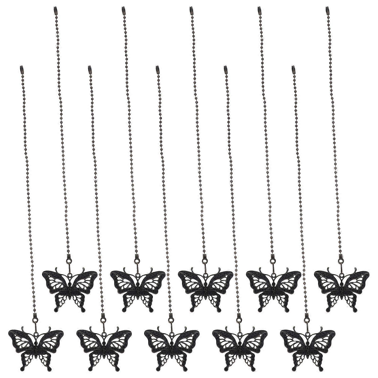 10pcs Ceiling Fan Pull Chain Light Fixture Decorative Chain Light Pulling Chain