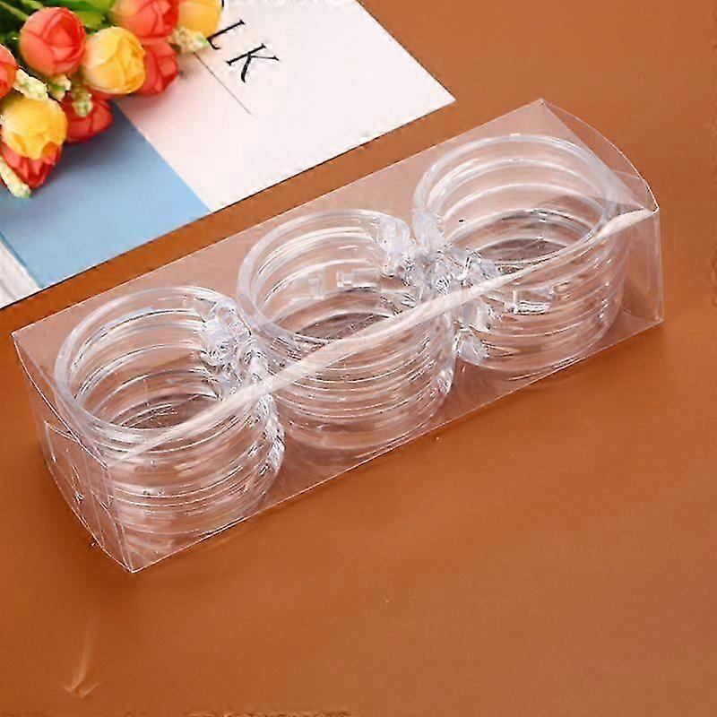 Shower Curtain Ring, Transparent, 12 Pieces E7CB