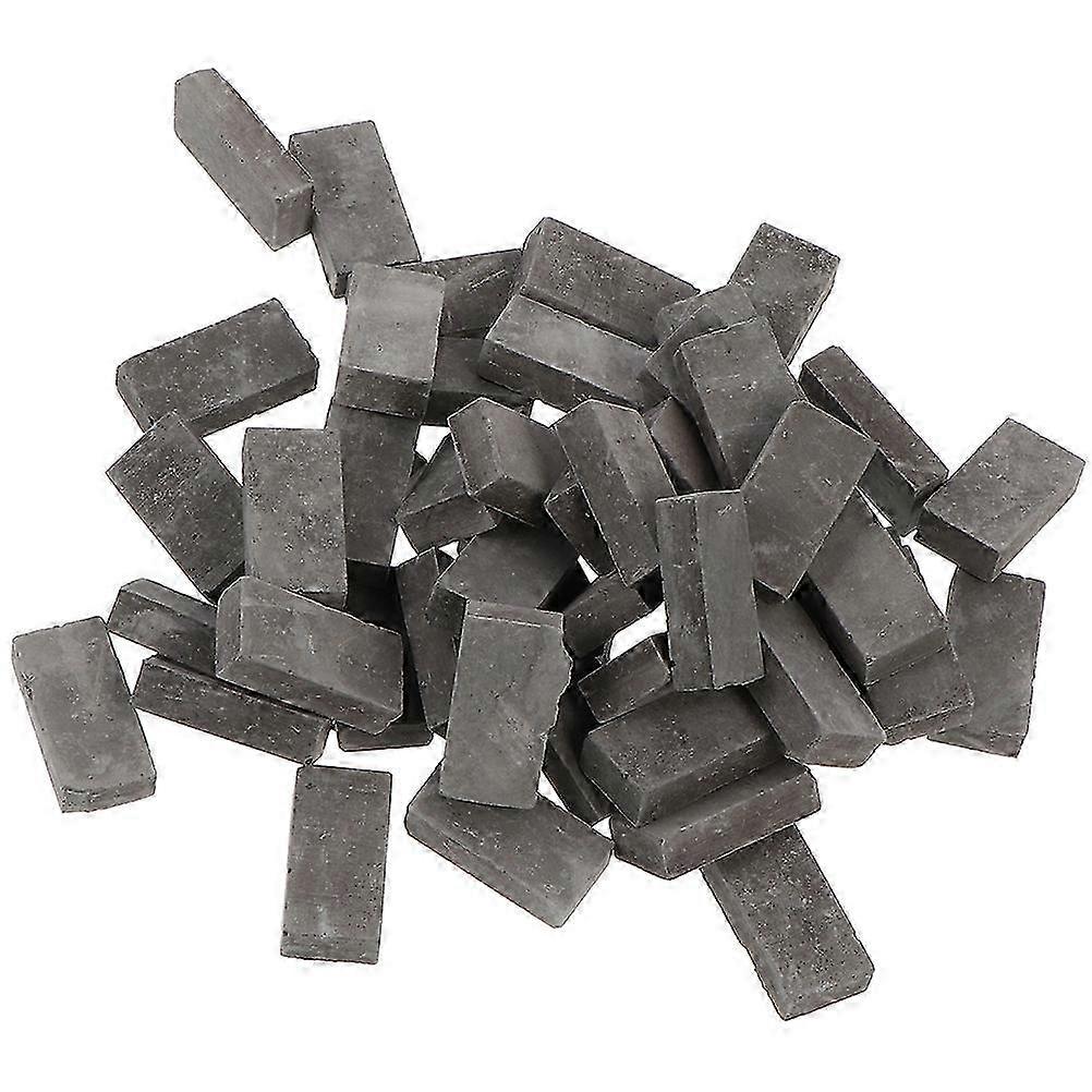 Mini Brick Models Simulated Brick Props compatible with Decor 100Pcs Dark Grey