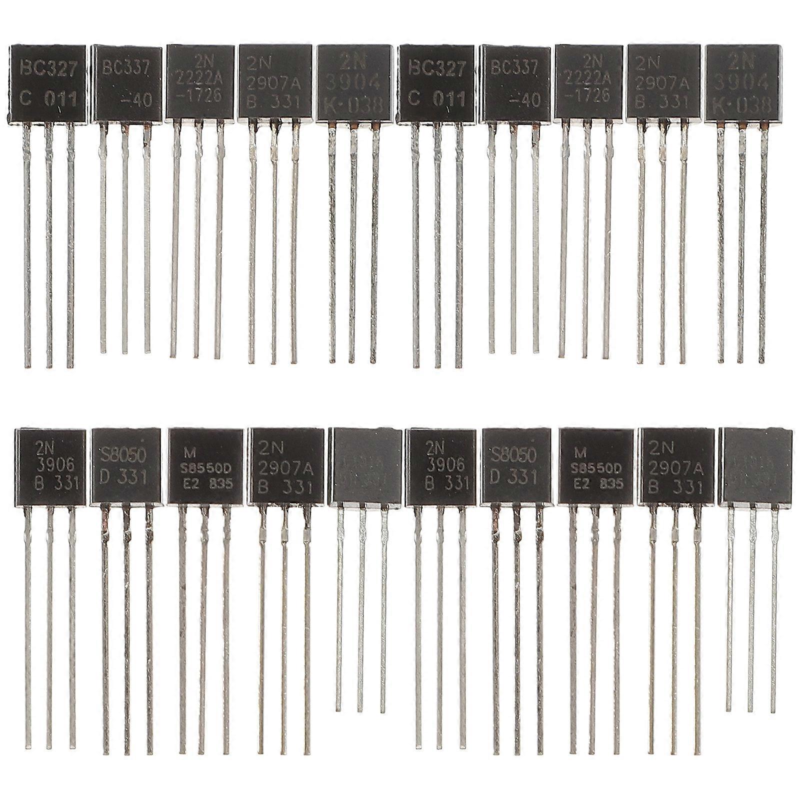 200pcs Electronic Components Transistor Kit Assortment Transistors Triode Transistors