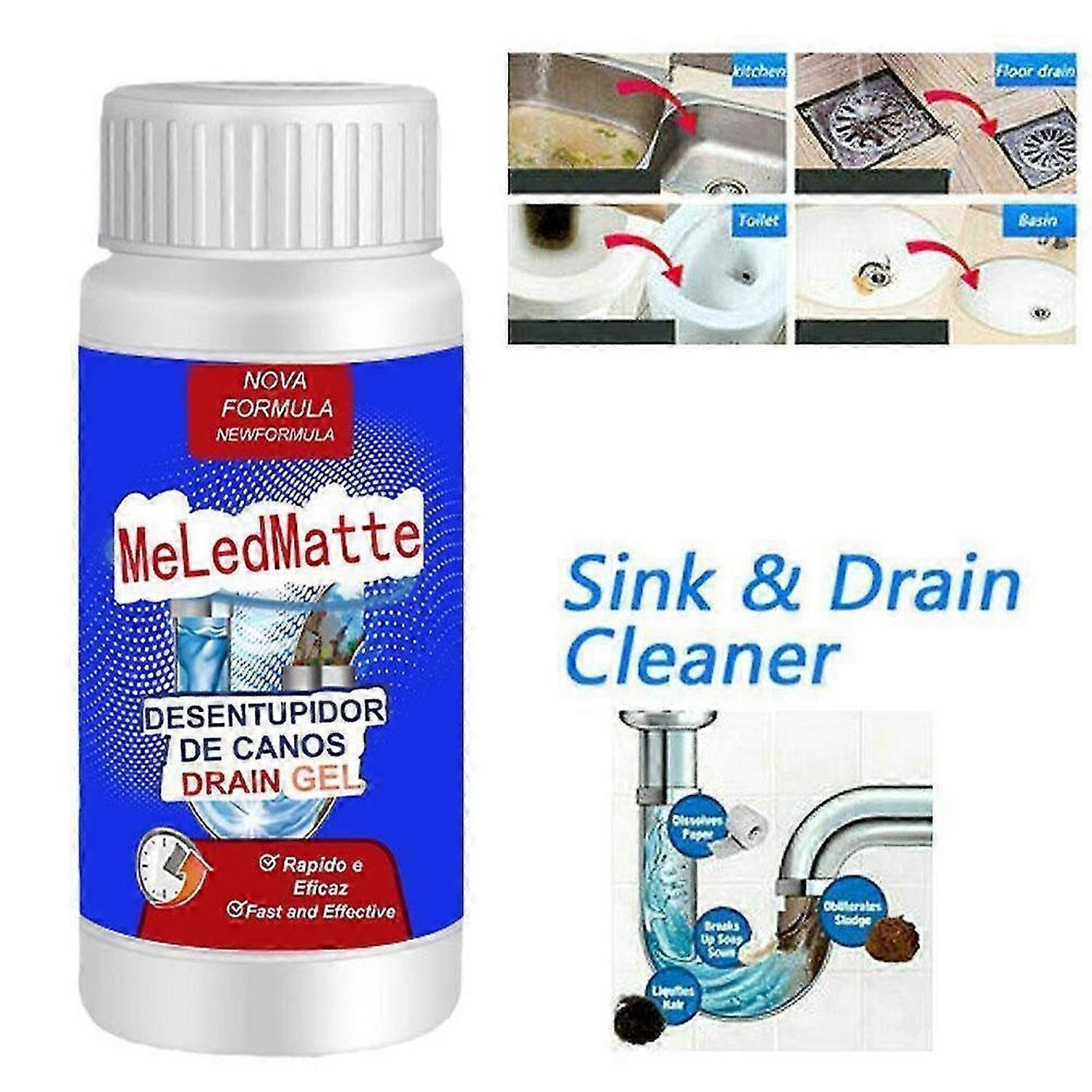 Powerful Pipe Dredging Agent Meledmatte,Tool Cleaning Powerful Kitchen Pipe Dredging Agent Dredge Deodorant