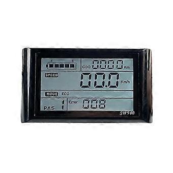 Waterproof SW900 Ebike LCD Display 24-72V Electric Bicycle Speed Setting Meter