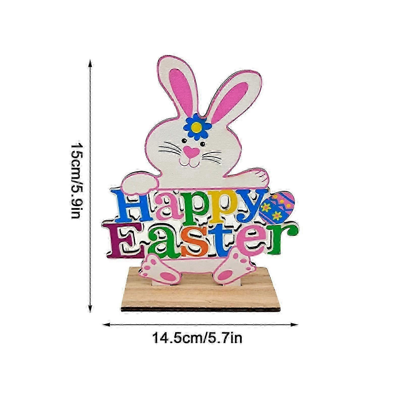 Kiplyki 2022 Easter Decorations Easter Wood Printing Decorations Easter Atmosphere Layout ping