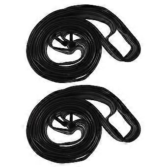Mountain Bike Inner Tubes for Inflate Bike Tire 2Pcs Durable Black Rubber