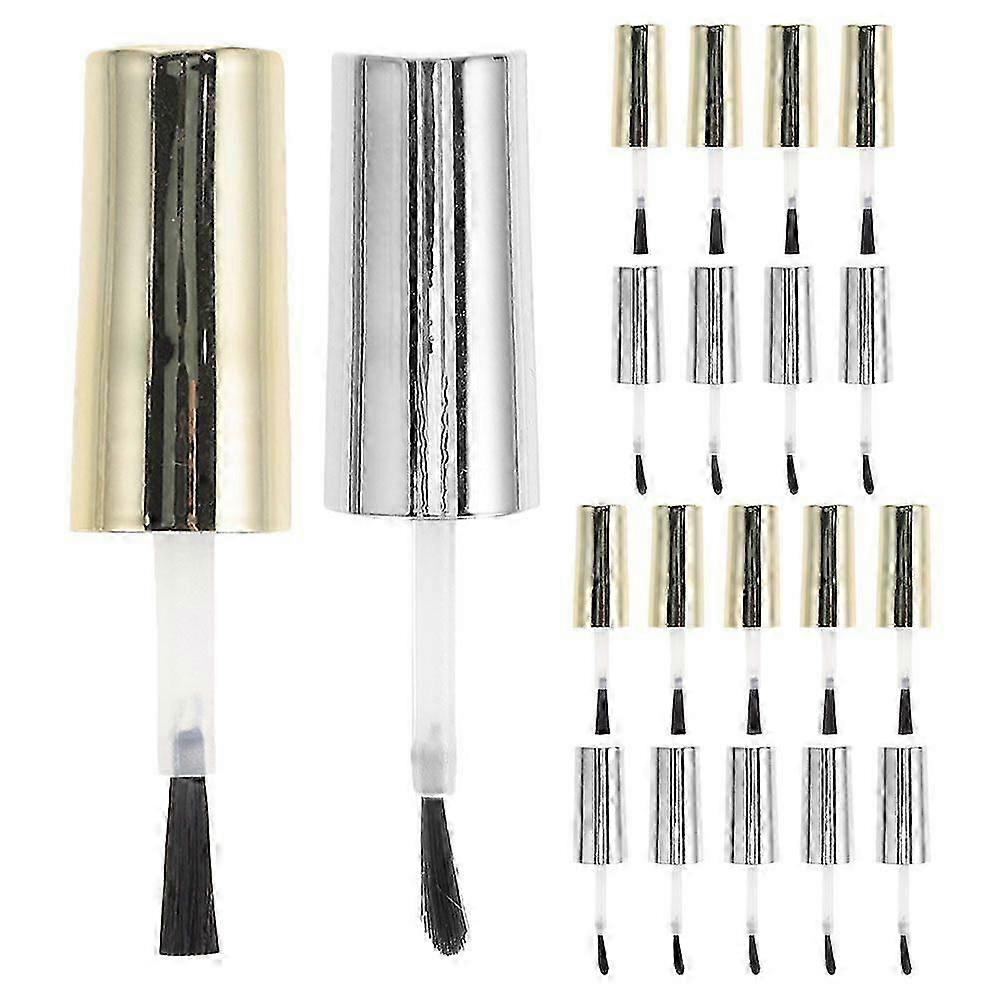 20Pcs Nail Polish Caps Brush  Tool Set