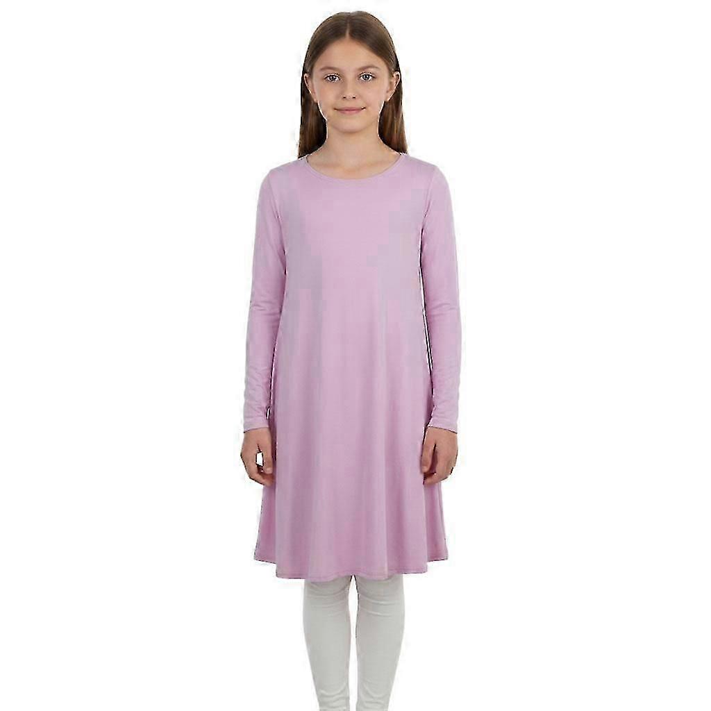 Mädchen einfarbige Swingkleider WC