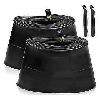 2 Pack 26X4.0 Fat Bike Tube with AV 32mm Valve, Bike Tubes with 2 Tire Levers, for Road/Mountain /E