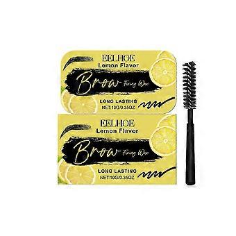 EELHOE Lemon Brow Styling Wax, Eyebrow Care Natural Long-Lasting Beautiful Curl Not Easy To Dye Styling Cream SZ