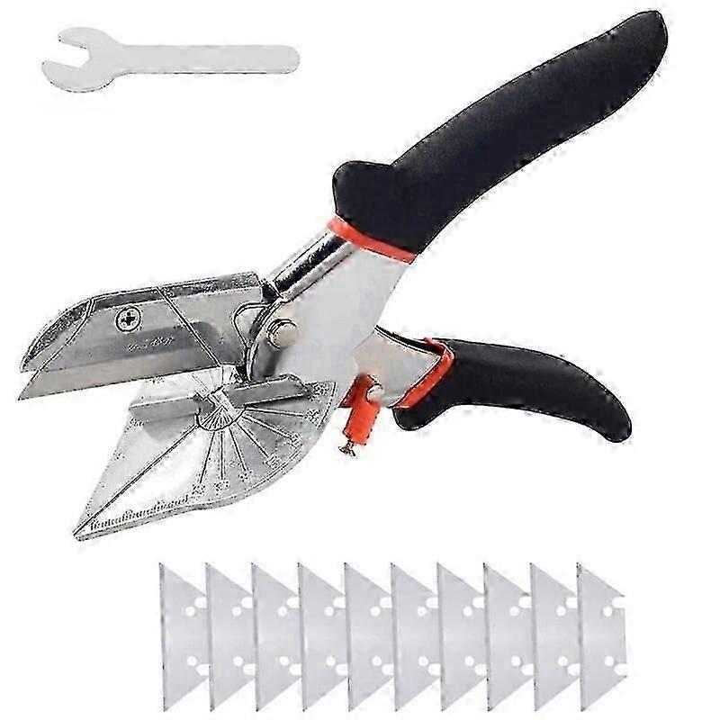 45-135 Degree Multi-angle Bevel Shear with 10 Replacement Blades and Spanner