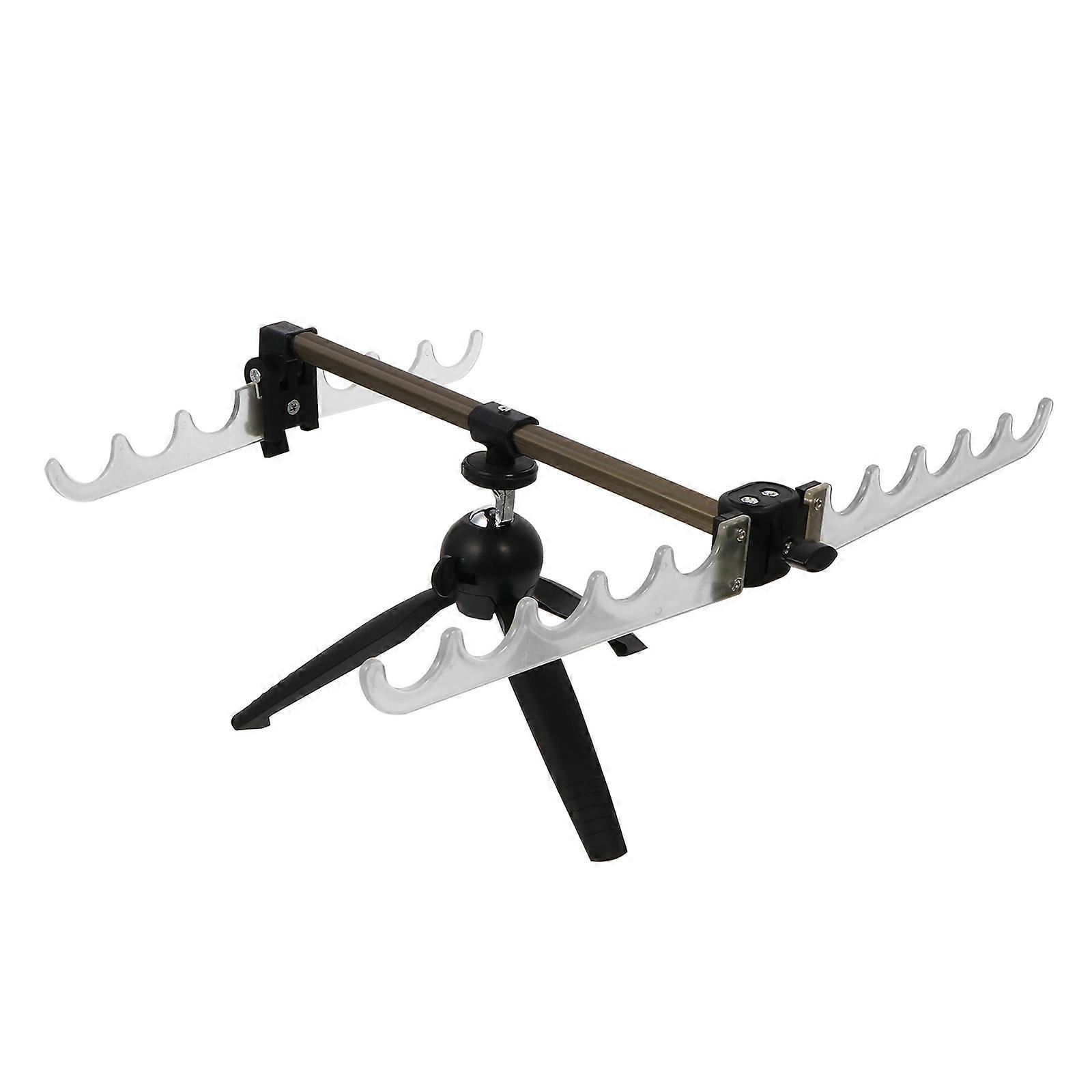 Adjustable Luminous Fishing Rod Stand Folding Multi-Function Holder
