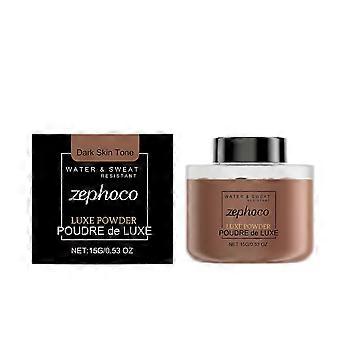 2pcsMatte Setting Loose Powder for Deep Skin Tones, Natural Makeup Effect, Lightweight, Flawless Finish