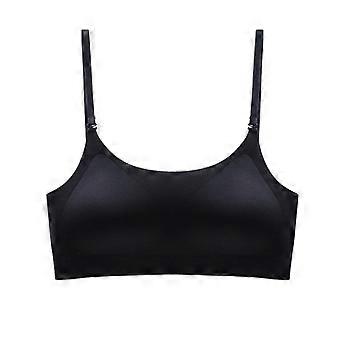 Women Sexy Backless Seamless Comfortable Thin Cross Back Anti Exposure Bra